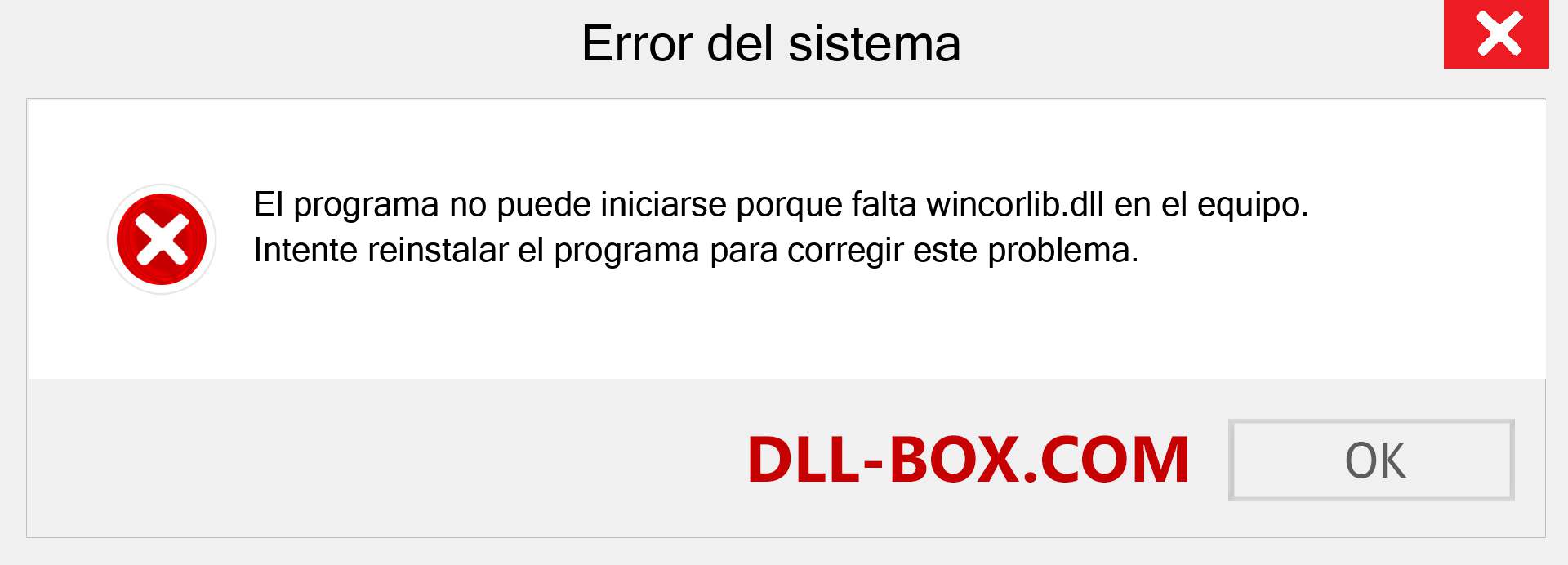 ¿Falta el archivo wincorlib.dll ?. Descargar para Windows 7, 8, 10 - Corregir wincorlib dll Missing Error en Windows, fotos, imágenes