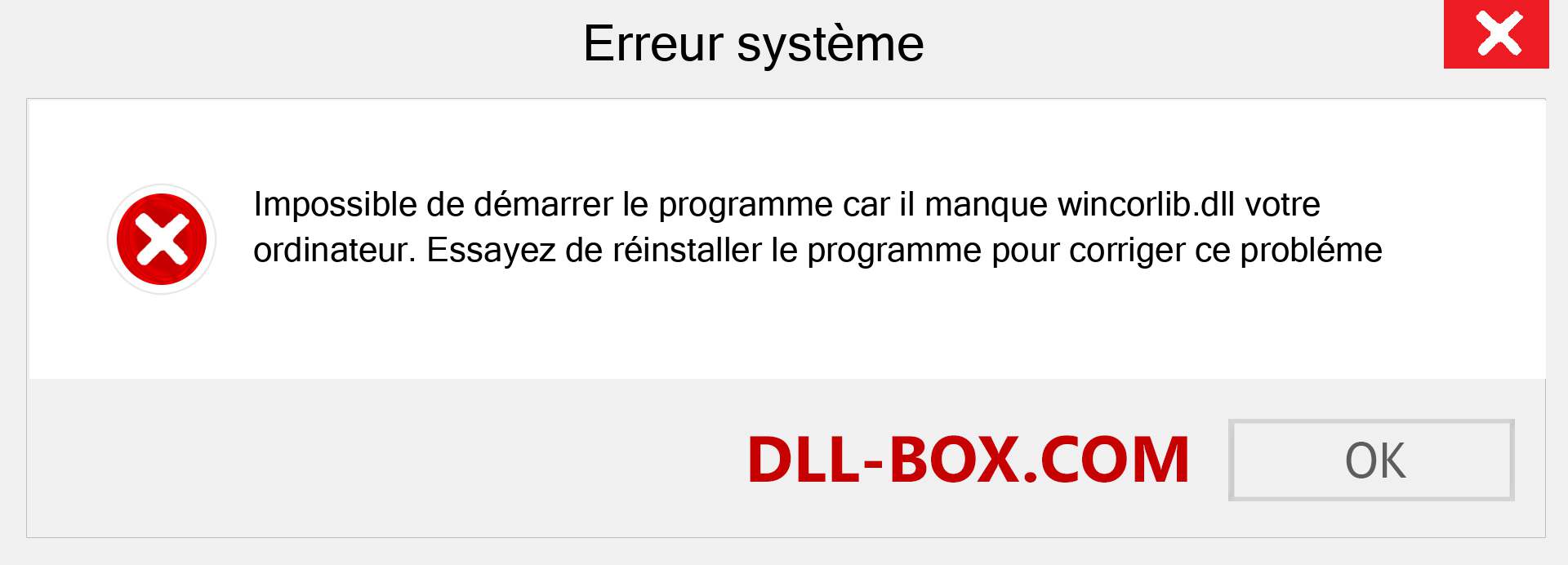 Le fichier wincorlib.dll est manquant ?. Télécharger pour Windows 7, 8, 10 - Correction de l'erreur manquante wincorlib dll sur Windows, photos, images